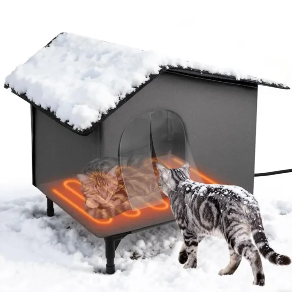 Heated Outdoor House with Heated Bed Insulated