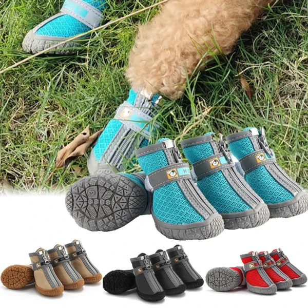 Dog Shoes Non-Slip Plush Protection